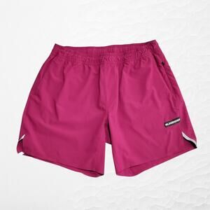Legends Relay Linerless 7” Shorts Size XL Maroon Red Athletic Workout Drawstring